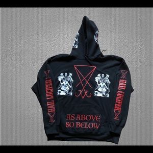 Baphomet hoodie EXTRA LARGE Size as above so below Lucifer